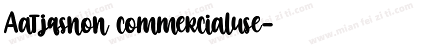 Aatjqsnon commercialuse字体转换